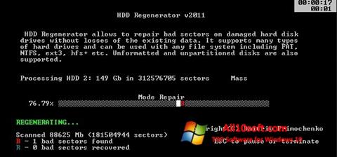 Screenshot HDD Regenerator Windows 10