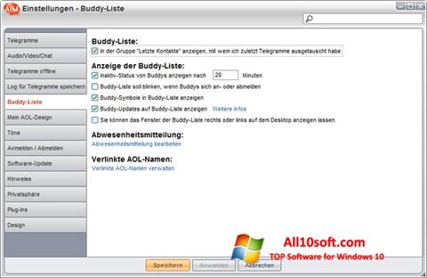 Screenshot AOL Instant Messenger Windows 10