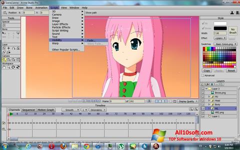 Screenshot Anime Studio Windows 10