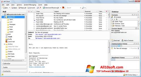 Screenshot eM Client Windows 10