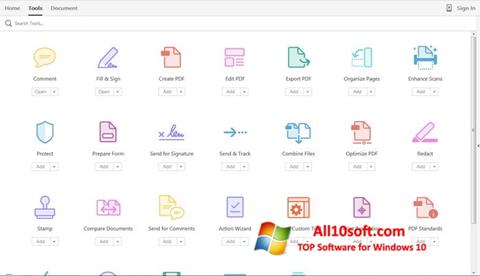 Screenshot Adobe Acrobat Pro Windows 10