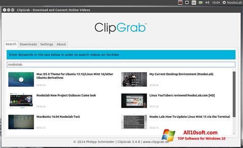 Screenshot ClipGrab Windows 10