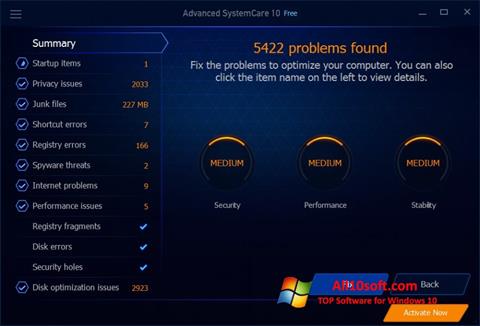 Screenshot Advanced SystemCare Free Windows 10