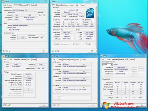 Screenshot CPU-Z Windows 10