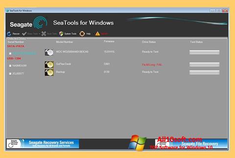 Screenshot Seagate SeaTools Windows 10