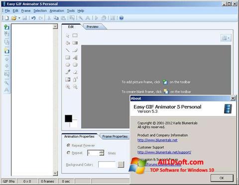 Screenshot Easy GIF Animator Windows 10