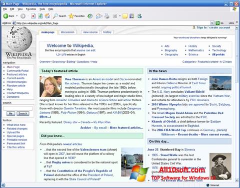 Screenshot Internet Explorer Windows 10
