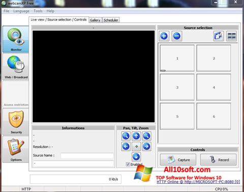 Screenshot webcamXP Windows 10