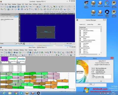 Screenshot OptiTex Windows 10