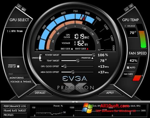 Screenshot EVGA Precision X Windows 10