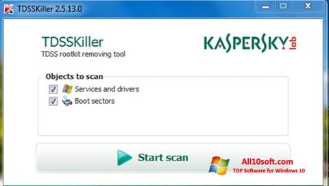 Screenshot Kaspersky TDSSKiller Windows 10