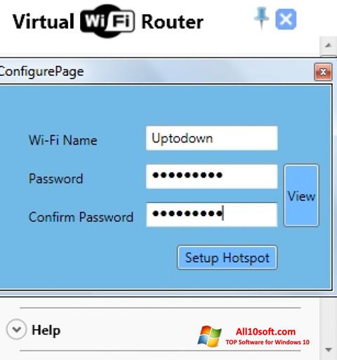 Screenshot Virtual WiFi Router Windows 10