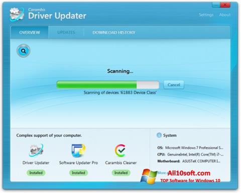 Screenshot Carambis Driver Updater Windows 10