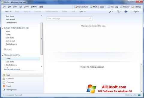 Screenshot Windows Live Mail Windows 10