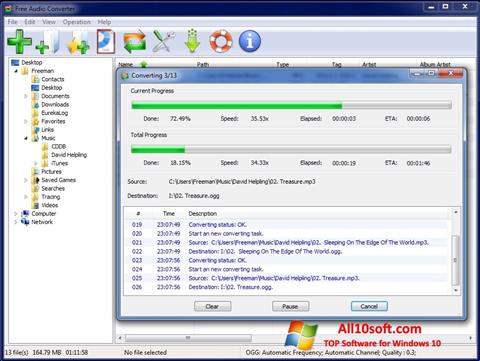 Screenshot Free Audio Converter Windows 10