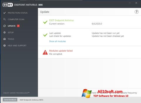 Screenshot ESET Endpoint Antivirus Windows 10