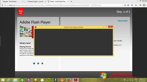 Screenshot Adobe Flash Player Windows 10