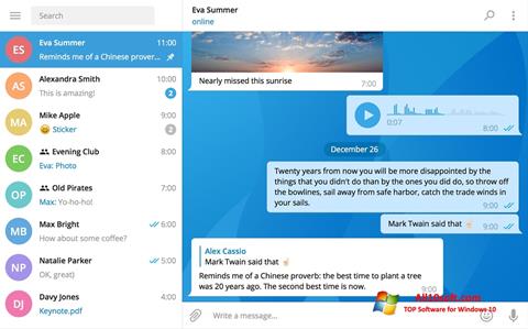 Screenshot Telegram Desktop Windows 10