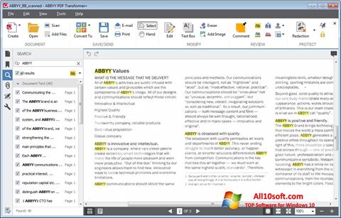 Screenshot ABBYY PDF Transformer Windows 10