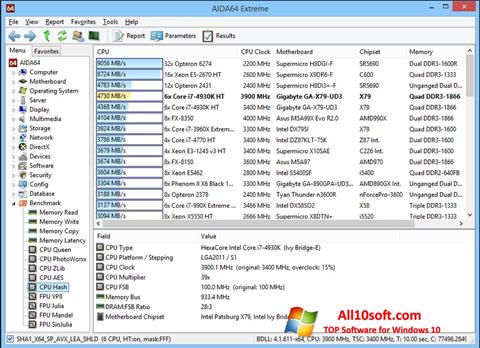 Screenshot AIDA32 Windows 10